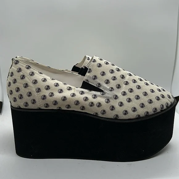 Omighty Cream Alien Platform Heels Shoes **Size 39/US Size 9** 👽👽 - Picture 6 of 9